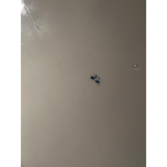 Antique Ridgway Staffordshire Blue & White Willow Pattern Serving Platter 11.5" - Picture 9 of 10